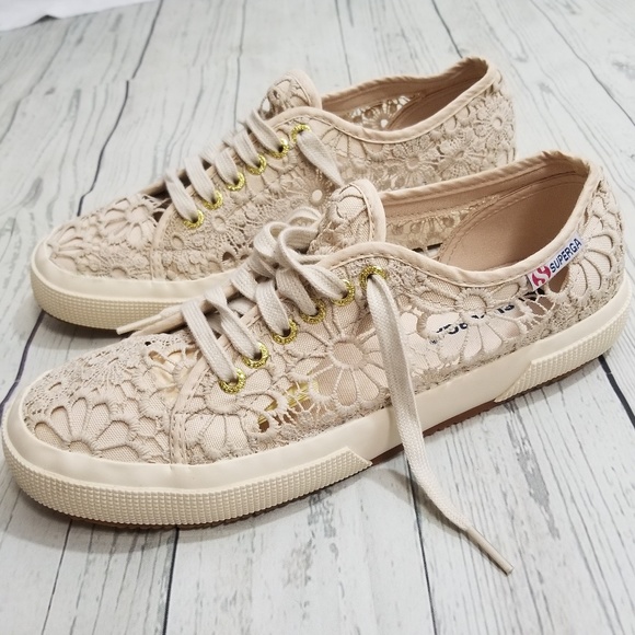 superga macrame beige
